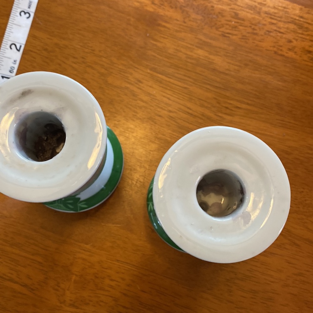 Two Yuletide Christmas Candle Holders Vintage EUC - Picture 5 of 6